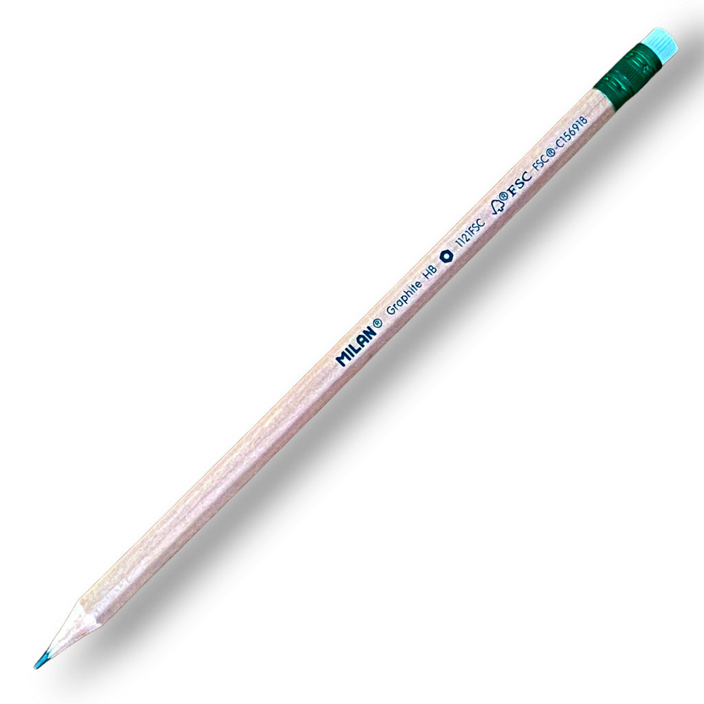 Natural Pencil. 1121FSC. HB with eraser. Milan